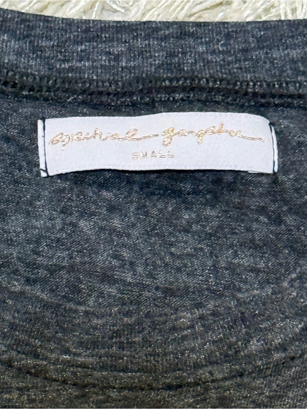 Spiritual Gangster Cropped Graphic Tank Top Charcoal Yoga Size Small - Picture 11 of 11
